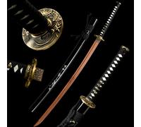 Katana en Bois avec de la Gaine,épées samouraïs japonaises,bokken Fait à la Main,épée Pratique,103 cm,Une variété de Styles à Choisir