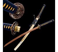 Katana en Bois avec de la Gaine,épées samouraïs japonaises,bokken Fait à la Main,épée Pratique,103 cm,Une variété de Styles à Choisir