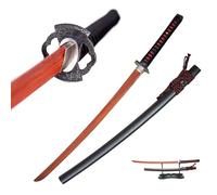 Katana en Bois d'ipé Naturel de 104 cm,Bokken Fait Main,Sabre de samouraï en Bois pour Cadeaux,expositions,Cosplay,Accessoires,décoration,Kendo.