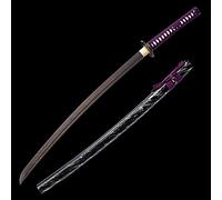 Katana en Palissandre Naturel, épée de samouraï en Bois Faite à la Main avec Gaine, Bokken de 103 cm pour l'affichage, la Collection de Cosplay et l'entraînement au Kendo-I