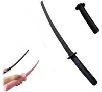 Katana Fidget Télescopique Imprimé en 3D, Modèle de Sabre Samouraï en Plastique, Cadeau Amusant pour Cosplay et Anti-Stress (Noir)
