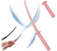 Katana Fidget Télescopique Imprimé en 3D, Modèle de Sabre Samouraï en Plastique, Cadeau Amusant pour Cosplay et Anti-Stress (Rose)