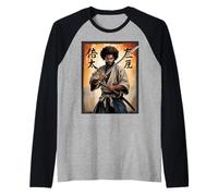 Katana Guerrier Samouraï Disant Force Honor Hommes Femmes Japon Manche Raglan