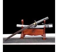 Katana japonais Wakizashi,lame en acajou,épée de samouraï courte,processus de fabrication traditionnel,fourreau de peinture aérosol en bois massif,épée en bois pour cosplay,kendo,décoration,Iaido-78CM