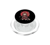 Katana Mignon Chat samouraï Guerrier Bushido Art Japonais Kanji PopSockets PopGrip pour MagSafe