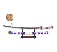 Katana ONE PIECE - Luffy Nidai Kitetsu - Lame Bois (SUPPORT JAPONAIS INCLUS)