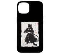 Katana Peinture Japonaise Sumi-e Chat Samouraï Coque pour iPhone 13