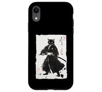 Katana Peinture Japonaise Sumi-e Chat Samouraï Coque pour iPhone XR