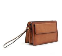 Katana - Pochette Homme en Cuir - Marron - 23.5 x 15 x 8 cm - Marron