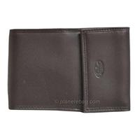 Katana - Porte-chéquier en Cuir - Marron foncé - 9,5 x 13,5 cm - Marron