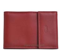 Katana - Porte-chéquier en Cuir - Rouge - 9.5 x 13.5 x 1 cm