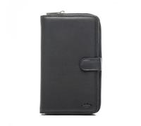 Katana - Portefeuille Compagnon en Cuir - Noir - 11.5 x 3 x 19.5 cm - Noir