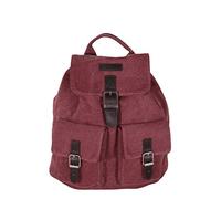 KATANA sac à dos unisexe en toile garni cuir réf 6533 taille moyenne(6 coul.disp (rouge)