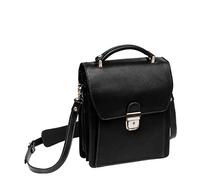 Katana - Sacoche 2 soufflets Grand format Cuir vachette grainé - Couleur Noir,Noir,Taille unique