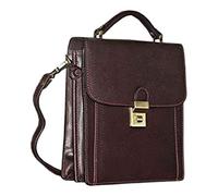 Katana Sacoche en cuir homme Marron choco