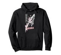 Katana samouraï Parmi Les Fleurs de Sakura Art Guerrier Japonais Sweat à Capuche