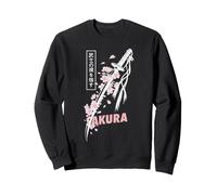 Katana samouraï Parmi Les Fleurs de Sakura Art Guerrier Japonais Sweatshirt
