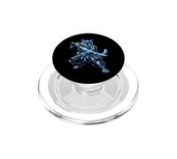 Katana Samurai Cat Blue Warrior Épée Anime Ninja PopSockets PopGrip pour MagSafe