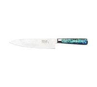 Katana Saya Couteau de chef Pearl 20 cm - Acier Damas VG-10 à haute teneur en carbone pour une résistance et un tranchant exceptionnels - Manche en acrylique avec motif en nacre d'ormeau