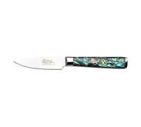 Katana Saya Couteau d'office Pearl 9 cm - Acier Damas VG-10 à haute teneur en carbone pour une résistance et un tranchant extrêmes - Manche en acrylique avec motif en nacre d'ormeau