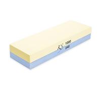 Katana Saya Kit d'affûtage pour couteaux - Pierre à aiguiser - Grain grossier/moyen (240/1000) - Base antidérapante, niveleur et chiffon