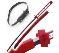 Katana Tout en Bois Epee Akame Ga Kill Murasame Teigu Epee Sabre + Ceinturon Noir Porte Epee Ceinture Décoration