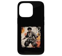 Katana Vintage samouraï Africain Afro américain Bushido Warrior Coque pour iPhone 13 Pro