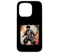 Katana Vintage samouraï Africain Afro américain Bushido Warrior Coque pour iPhone 15 Pro