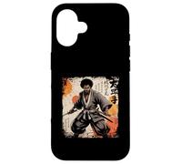 Katana Vintage samouraï Africain Afro américain Bushido Warrior Coque pour iPhone 16