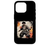 Katana Vintage samouraï Africain Afro américain Bushido Warrior Coque pour iPhone 16 Pro