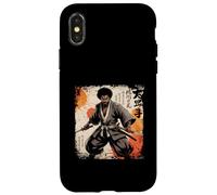 Katana Vintage samouraï Africain Afro américain Bushido Warrior Coque pour iPhone X/XS
