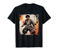 Katana Vintage samouraï Africain Afro américain Bushido Warrior T-Shirt