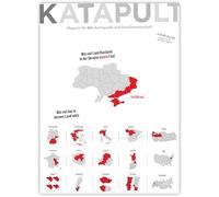 KATAPULT Magazin Ausgabe 39: Wie viel Land Russland in der Ukraine besetzt hat.
