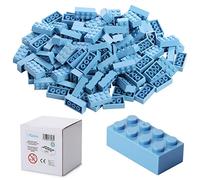 Katara 120 Blocs de Construction 4 x 2, compatibles avec Tous Les Autres Fabricants, Disponibles dans de Nombreuses Couleurs - Bleu Clair