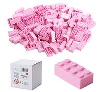 Katara 120 Briques de Construction 4x2, Compatible avec Tous Les Autres Fabricants, Disponible en Plusieurs Couleurs - Rose