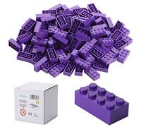 Katara 120 Briques de Construction 4x2, Compatible avec Tous Les Autres Fabricants, Disponible en Plusieurs Couleurs - Violet