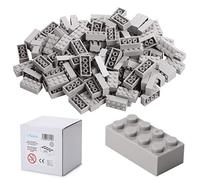 Katara 120 Briques de Construction 4x2, Compatible avec Tous Les Autres Fabricants, Disponible en Plusieurs Couleurs - Gris Clair