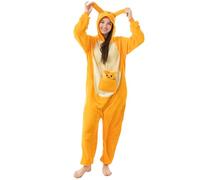 Katara 1744 - Grenouillère Combinaison pour Adultes Tenue de Nuit Pyjama Kigurumi - Taille L 165-175cm Kangourou