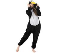 Katara 1744 - Grenouillère Combinaison pour Adultes Tenue de Nuit Pyjama Kigurumi - Taille L 165-175cm Pingouin