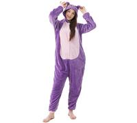 Katara 1744 - Grenouillère Combinaison pour Adultes Tenue de Nuit Pyjama Kigurumi - Taille S 145-155cm Chat Sailor Moon