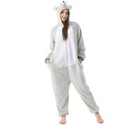 Katara 1744 - Grenouillère Combinaison pour Adultes Tenue de Nuit Pyjama Kigurumi - Taille S 145-155cm Souris