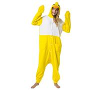 Katara 1744 - Grenouillère Combinaison pour Adultes Tenue de Nuit Pyjama Kigurumi - Taille XL 175-185cm Poussin