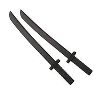 Katara 1771 (Plusieurs Modèles) Épée Noire en Mousse, Jouet Pour Garçons, Accessoire De Costume Ninja, Chevalier Ou Guerrier, 55cm Set De 2