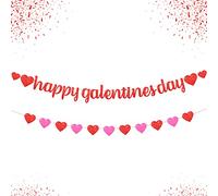 KatchOn, Bannière « Happy Galentines Day » à paillettes rouge - 3 m, pas de bricolage | Décorations « Happy Galentines Day » pour décorations de galentines | Be My Galentine, Galentines Decor