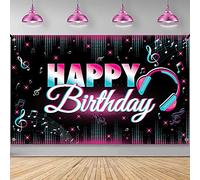 KatchOn, Xtralarge Bannière TIK Tok Happy Birthday - 183 x 111 cm | Bannière TIK Tok pour décorations d'anniversaire TIK Tok | Toile de fond pour anniversaire de filles | Décorations de fête Tik Tok