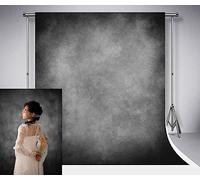 Kate 1.5x2.2m Classique Fond de Texture Gris Foncé Rétro Abstrait Gris Dégradé Arrière-Plans de Photographie Microfibre Studio Portrait Accessoires pour Photograph