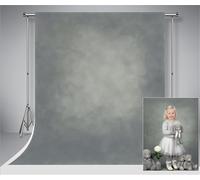 Kate 10x10ft/3x3m Photographie Fond Gris Studio Toile de Fond avec Tenue en Microfibre de Papier sans pli Photo Props