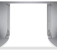 Kate 3x3m Toiles de Fond Blanches pour la Photographie Microfibre Pliable en Couleur Unie Photographie de Fond pour Le Tournage de Portraits
