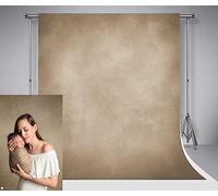 Kate 6.5x6.5ft/2x2m Light Brown Photo Toile de Fond Photographie en Microfibre réutiliser Abstrait pour Studio de Photographie