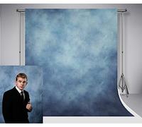 Kate 8x8ft/2.5x2.5m Texture Photographie Toiles de Fond Bleu Clair Retro Photo Solide Fond en Microfibre pour Studio de Photographie